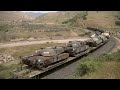 BNSF US Military (Abrams Tanks) Train over Tehachapi