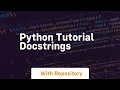 python tutorial docstrings