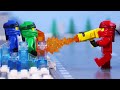 STOP MOTION LEGO Ninjago: Kai's Truck | LEGO Experimental Kai's Firetruck | Billy Bricks