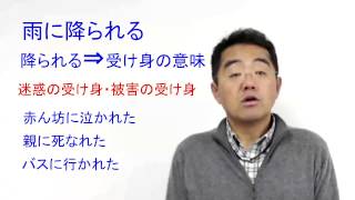 なるほど日本語探訪２１　雨に降られる