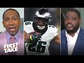 FIRST TAKE | Fly Eagles Fly - Stephen A. EXCITED by Saquon Barkley's historic performance vs. Saints