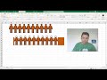 create a progress bar with icons in excel