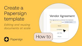 How to create a Papersign template