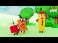 @numberblocks can you find four number spotting challenge cartoons for kids