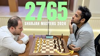 Arjun Erigaisi wins with a nice tactic at the end | Sharjah Masters 2024
