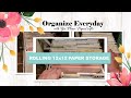 Organize Everyday | Rolling Storage | 12x12 Paper and Cardstock Storage | Mobile Paper Carts