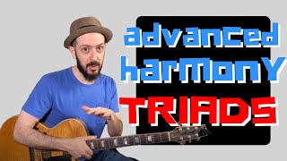 Advanced Jazz Chords Using Triads (minor ii V7 i) || Jazz Guitar Lessons Daily 55