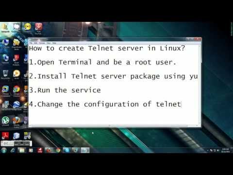 How to create Telnet server in Linux? How to create Telnet server in Linux?
