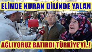 AĞLIYORUZ BATTI TÜRKİYE. ELİNDE KURAN DİLİNDE YALAN. ERKEN SEÇİM OLSUN.