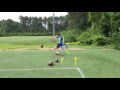 How to Kick a Football:  One Step Over-the-Upright Kicking Drill with the Football