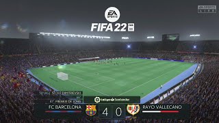 FIFA 22   BARCELONA   vs   RAYO VALLECANO   |   AMISTOSO   |   GAMEPLAY