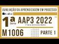 1ª SÉRIE DO E.M - AAP3 M1006 MATEMÁTICA - AAP3 3º BIMESTRE 2022 - PARTE 1