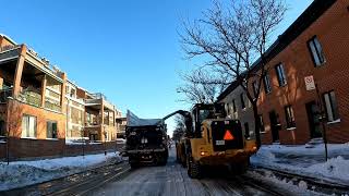 Snow Removal WestMount ❄️ Montreal Canada 🇨🇦 winter  4K  2023