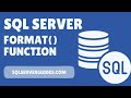 SQL Server FORMAT() Function | FORMAT Function SQL Server | SQL Server Beginner Tutorials