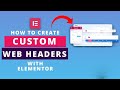 Create a Custom Header in WordPress Using Elementor – Beginner's Guide Class-01