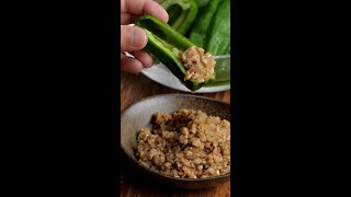 Crunchy Green Bell Pepper Appetizer