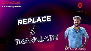 Top SQL Interview Questions | Replace Vs Translate