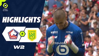 LOSC LILLE - FC NANTES (2 - 0) - Highlights - (LOSC - FCN) / 2023-2024