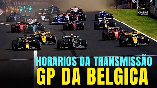 F1 2023 - GP DA BELGICA - HORARIOS DA TRANSMISSÃO NA TV BAND - FORMULA 1