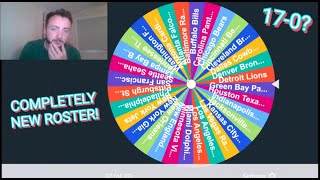 Creating a RANDOM NFL TEAM with Randomizer Wheel AGAIN! (with NO repeats!)