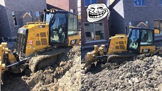 Bulldozer got Stuck - CAT D3K2 dozer