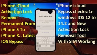 iCloud Activation Lock Bypass Untethered iPhone iCloud Lock Remove From iPhone 5 To iPhone X