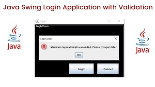 Java Swing Login Application with Validation – Step-by-Step Guide