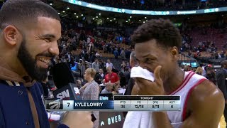 Raptors Post-Game: Drake Interviews Kyle Lowry - November 29, 2017