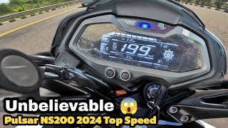 2024 Pulsar NS200 Top Speed | New instrument Cluster Made It Faster??