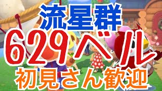 【あつ森】ライブ参加型　カブ629ベルや流星群　かぶ手数料なし