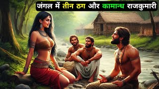 जंगल में तीन ठग और कामान्ध राजकुमारी || Cartoon Story || Hindi Moral Story