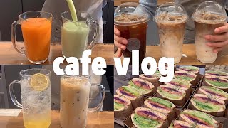 (eng)더운여름과 함께 바빠진 카페브이로그lcafe vlogl카페브이로그l카페사장브이로그l음료제조l샌드위치카페l테이크아웃카페브이로그lkorea cafe vloglcafe asmr