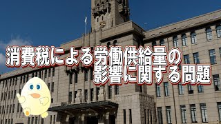 ミクロ経済学・消費税による労働供給量への影響に関する計算問題ーHandout