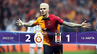 Galatasaray - Beşiktaş (2-1) Highlights/Özet | Spor Toto Süper Lig - 2022/23
