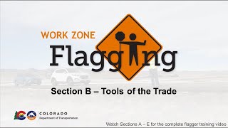 CDOT Flagger Training 2024 Section B