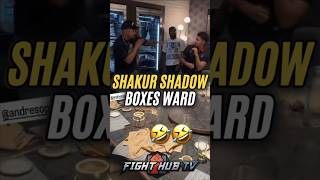Shakur Stevenson SHADOW BOXES Andre Ward & catches him with a CLEAN COUNTER!