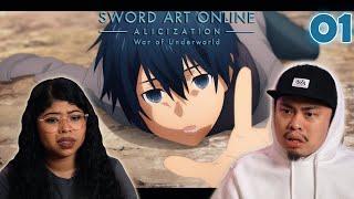 WE ARE SO SAD FOR KIRITO | Sword Art Online Alicization: War of the Underworld Episode 1 Reaction