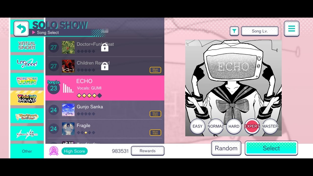 Echo Expert Project Sekai Youtube