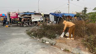 Market Stunned as We Clean Sidewalks for Free – Stunning Transformation of Trash-Filled Market.