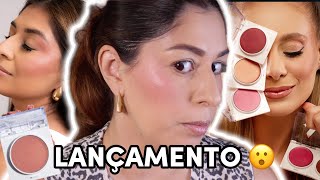 LAUNCH: SHINE BLUSH AMANDA PASTORE BEAUTY * I tested them all 😍😮