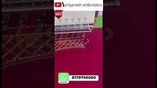 New Maggam Work Design  MH Computer Embroidery || Siri Ganesh Enterprises #doublebead #maggamwork