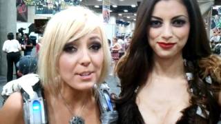 Jessica Nigri and LeeAnna Vamp ComicCon 2011 -Gears of War & Chewbacca WOOKINI