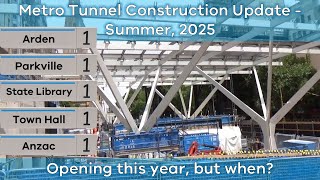 *NEW* Metro Tunnel Construction Update Summer 2025 (Melbourne Railway Vlog 237)