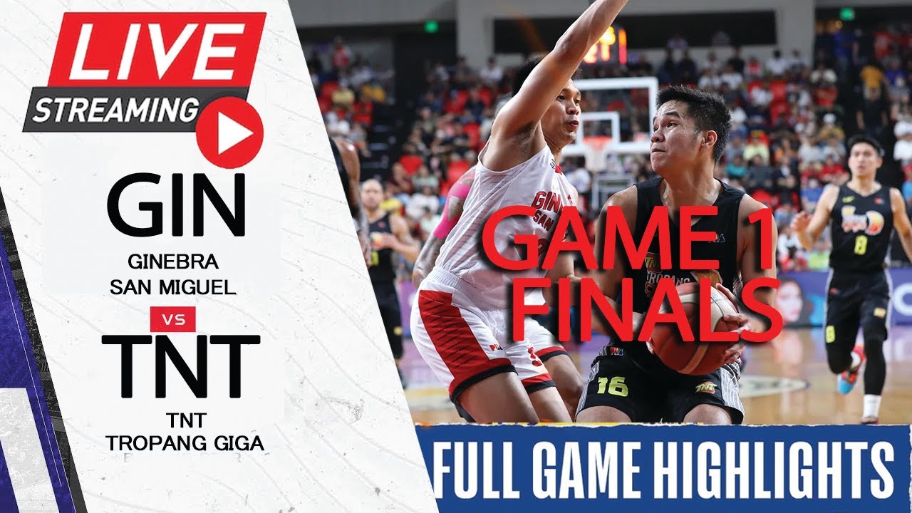 PBA FINALS LIVE Game 1 Brgy. Ginebra Vs. TNT Tropang Giga | PBA ...