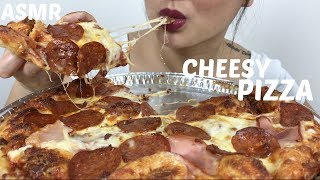 Cheesy Meat Lovers PIZZA | ASMR Eating Sounds | N.E Lets Eat