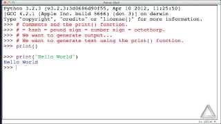 Unit 1 Video 1: Comments and the print() Function