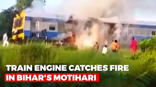 Train Engine Catches Fire In Bihar's Motihari, Passengers Safely Evacuated