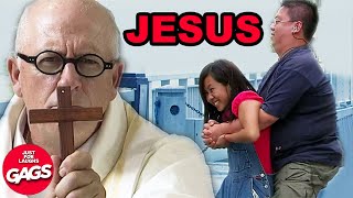 Priest Pulls The Jesus Card | Just For Laughs Gags