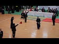 2018 全日本女子学生剣道選手権 １回戦 國士舘 村冨 vs 福教大 本多