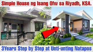 Simple House ng OFW sa Riyadh, 3Kwarto \u0026 1C.r, 3Years Step by Step na Paggawa, Congrats Sagun Family